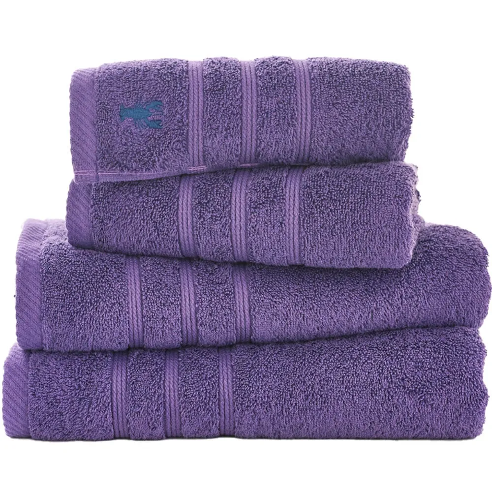 Kaleidoscope Bath Towel 2 Pack - Purple, Combed Cotton