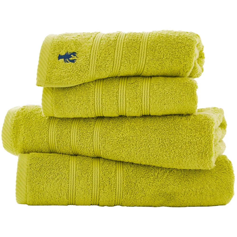 Kaleidoscope Hand Towel 2 Pack - Green, Combed Cotton