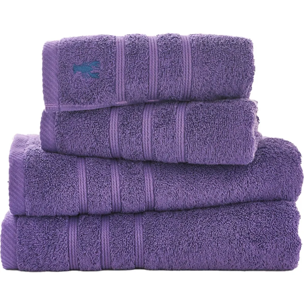 Kaleidoscope Hand Towel 2 Pack - Purple, Combed Cotton