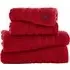 Kaleidoscope Hand Towel 2 Pack - Red, Combed Cotton