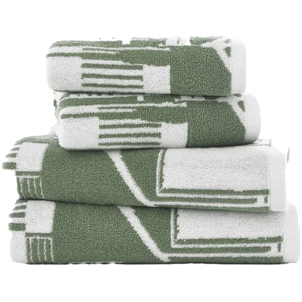 Kings Parade Bath Sheet - Olive, Cotton