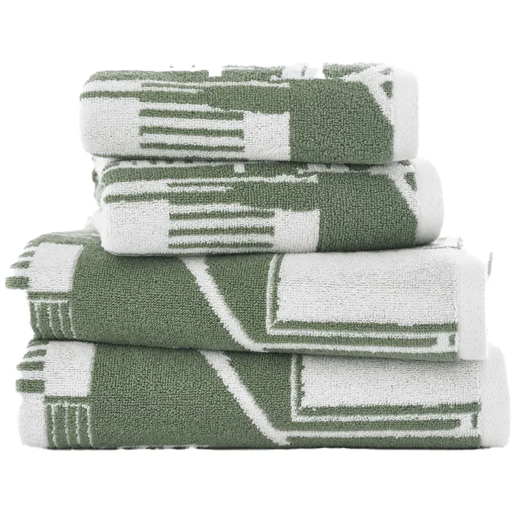 Kings Parade Bath Towel - Olive, Cotton image