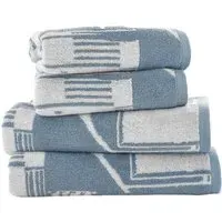 Kings Parade Chambray Bath Towel - Blue, Cotton