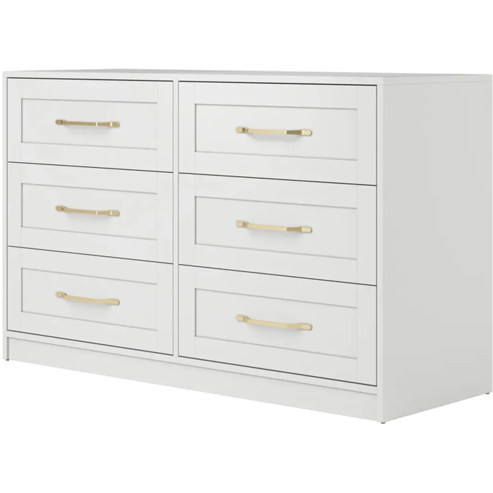 Austen 6 Drawer Chest of Drawers - White
