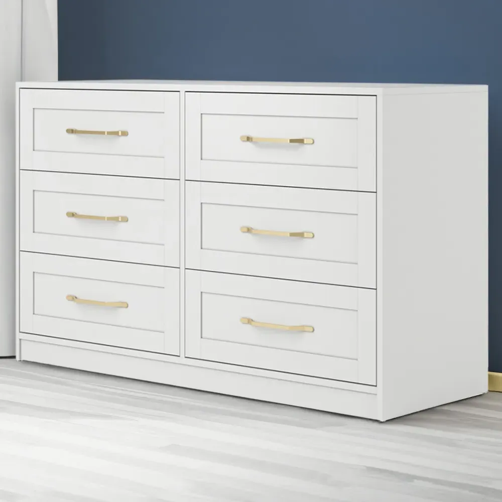 Austen 6 Drawer Chest of Drawers - White