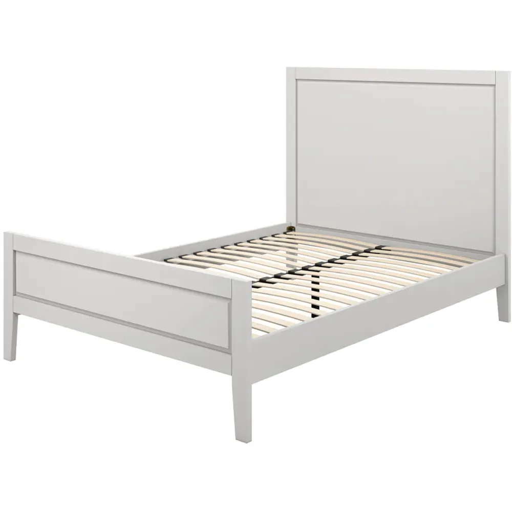 Bay Double Bed Frame - Cement Grey