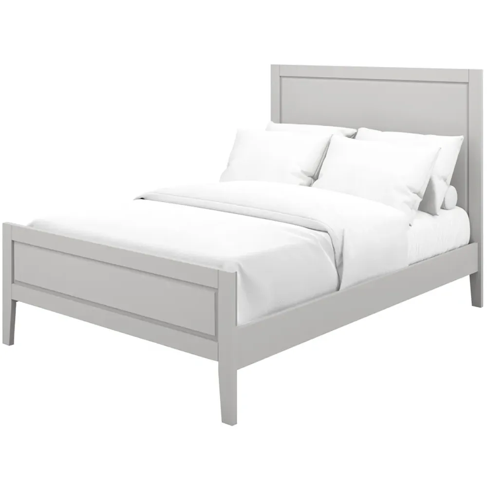 Bay Double Bed Frame - Cement Grey