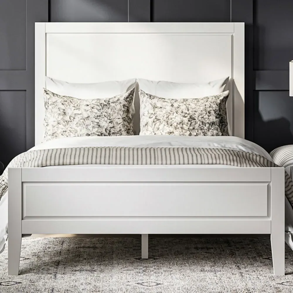 Bay Double Bed Frame - White image