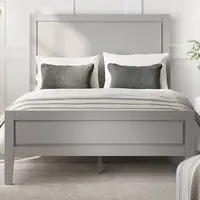 Bay King Size Bed Frame - Grey