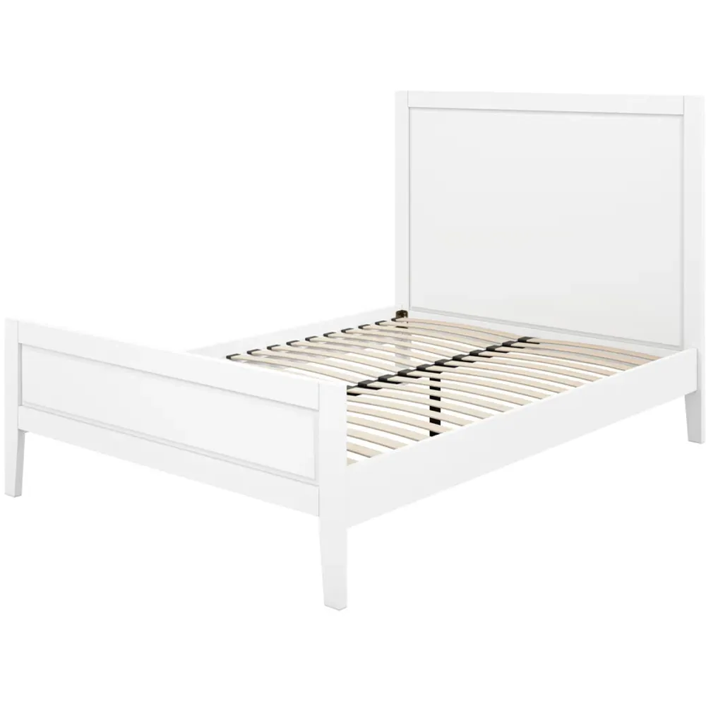 Bay King Size Bed Frame - White