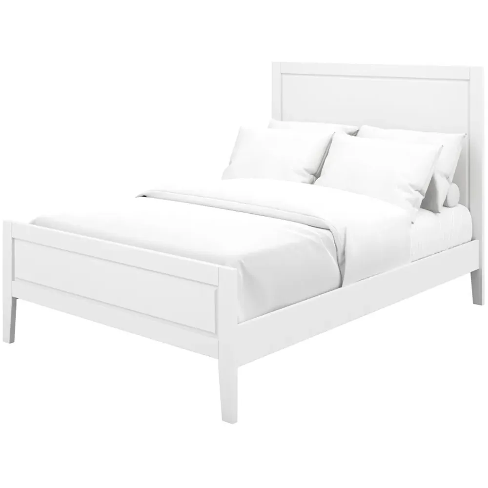 Bay King Size Bed Frame - White