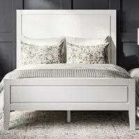 Bay King Size Bed Frame - White
