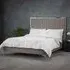 Berkeley King Size Bed Frame - Grey, Velvet