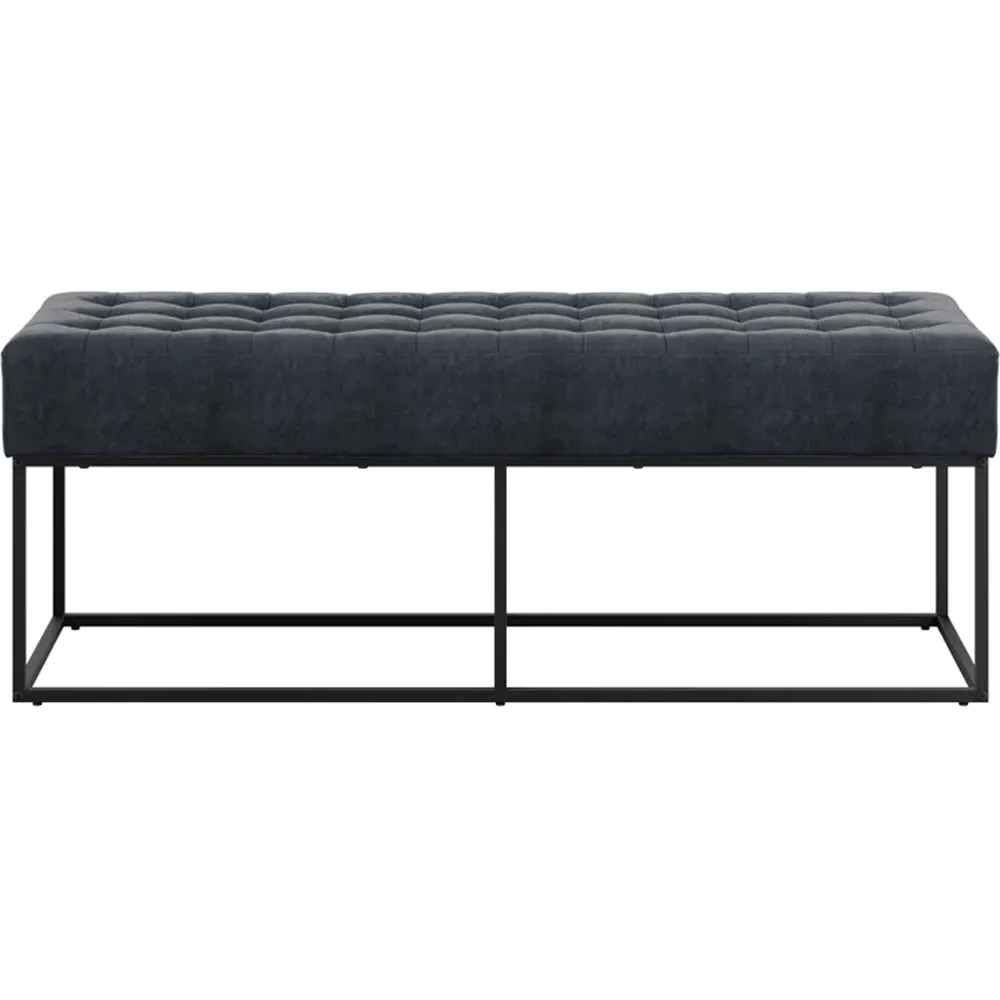 Boden 2-Seater Dining Bench - Grey, Chenille