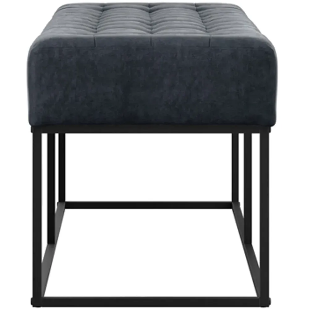 Boden 2-Seater Dining Bench - Grey, Chenille