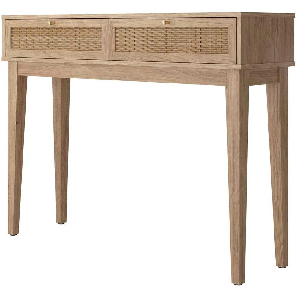 Bordeaux 2 Drawer Dressing Table - Brown, Oak