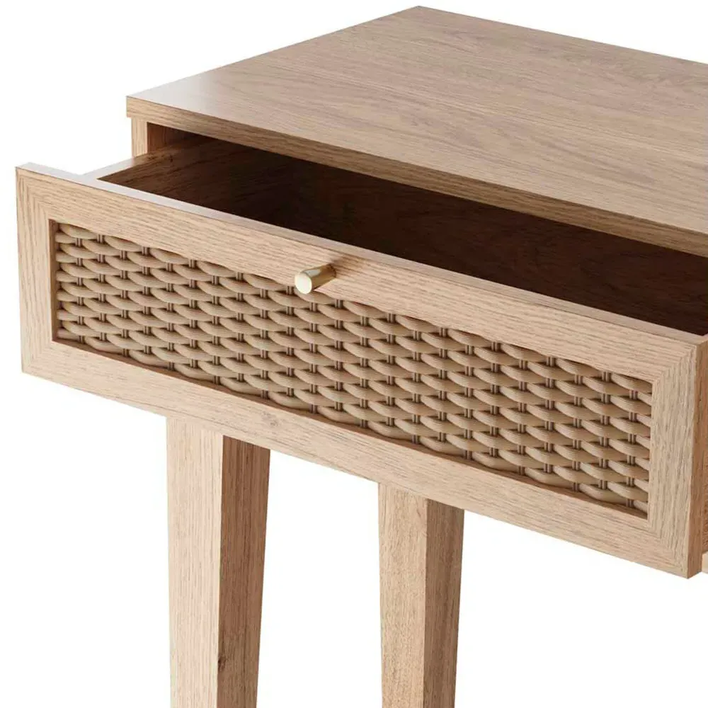 Bordeaux 2 Drawer Dressing Table - Brown, Oak