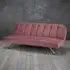Brighton 3-Seater Sofa Bed - Pink, Velvet