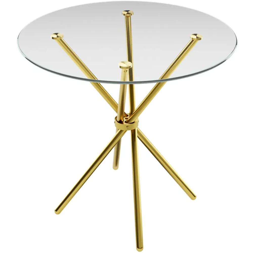 Casa Round Dining Table - Clear, Glass