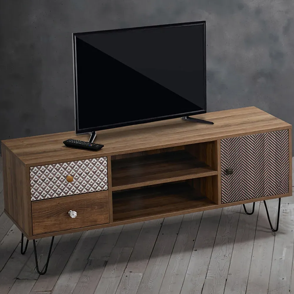 Casablanca Single Door TV Media Unit - Brown image