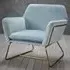Charles Armchair - Blue, Velvet
