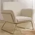 Charles Armchair - Cream, Velvet