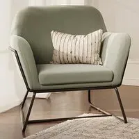 Charles Armchair - Green, Velvet