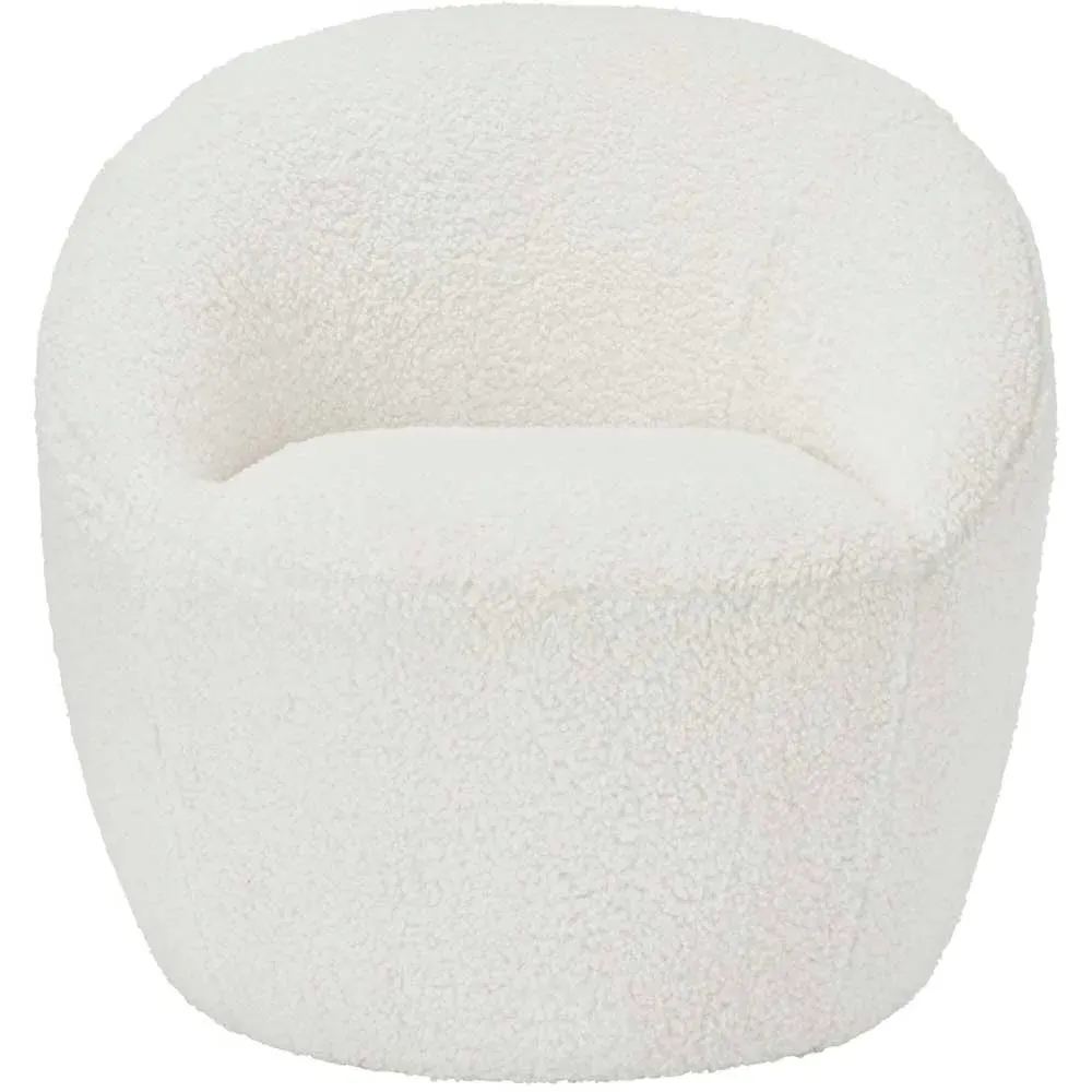 Cocoon Chair - Cream, Boucle Fabric