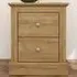 Devon 2 Drawer Bedside Cabinet - Brown, Oak