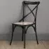 Fitzroy Set of 2 Dining Chairs - Black, Cane
