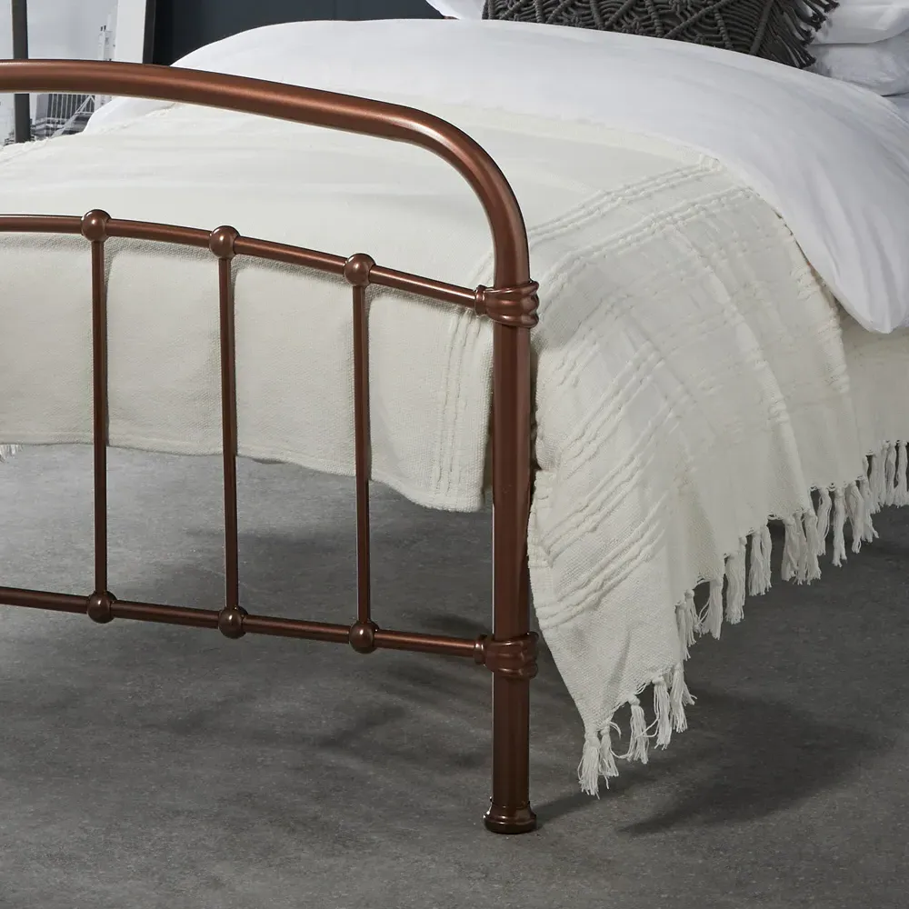 Halston 3.0 Single Bed Frame - Copper, Metal