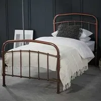 Halston 3.0 Single Bed Frame - Copper, Metal