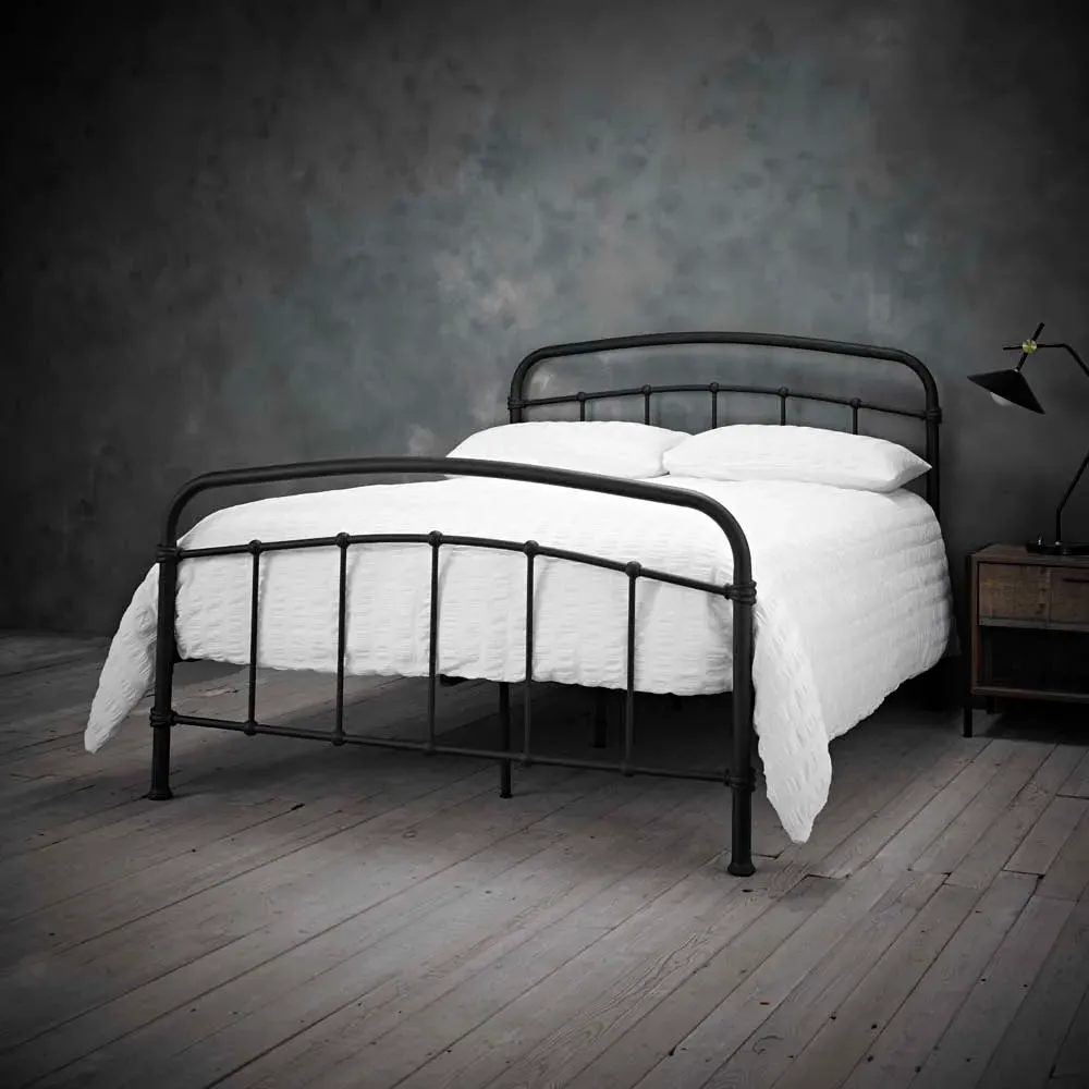 Halston 5.0 King Size Metal Bed Frame - Black
