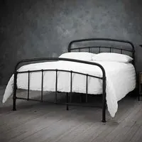 Halston 5.0 King Size Metal Bed Frame - Black