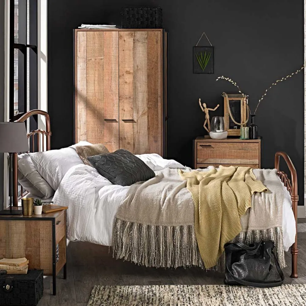 Halston 5.0 King Size Metal Bed Frame - Copper