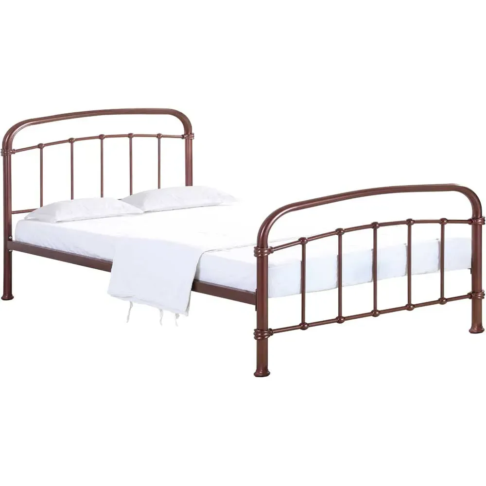 Halston Double Bed Frame - Copper, Metal