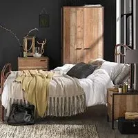 Halston Double Bed Frame - Copper, Metal