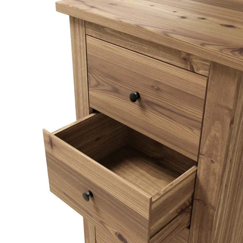 Havana 5 Drawer Chest of Drawers - Brown, Pine