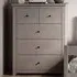 Havana 5 Drawer Chest of Drawers - Grey