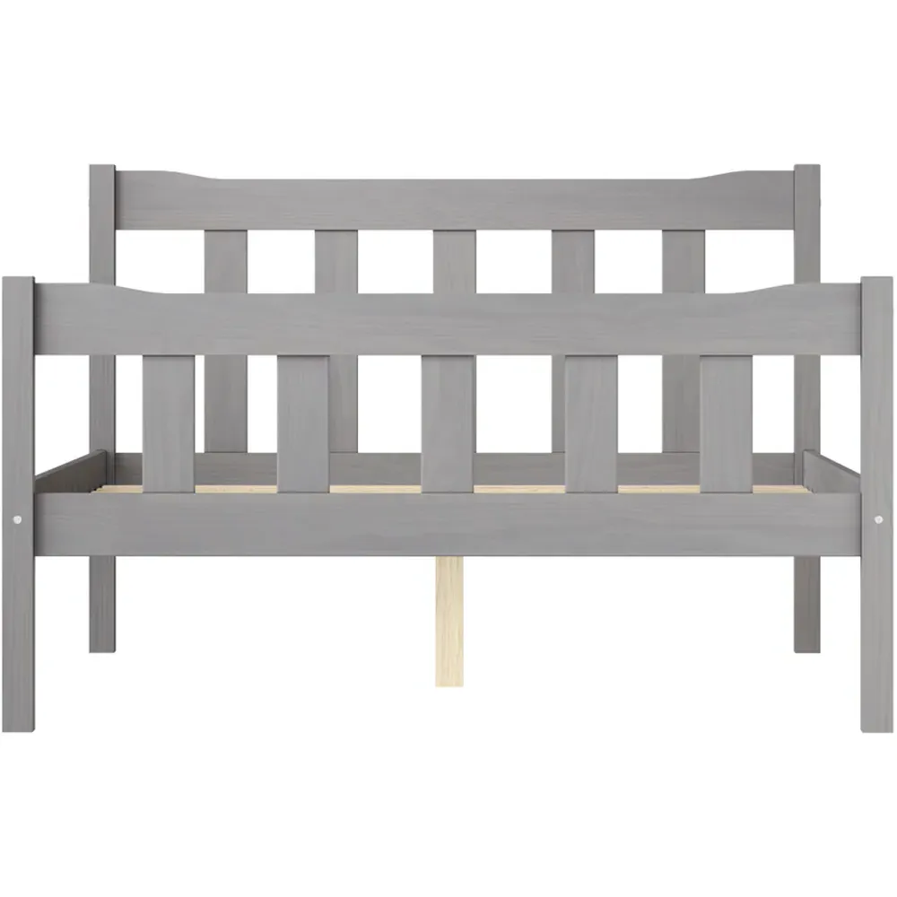 Havana King Size Bed Frame - Grey, Pine