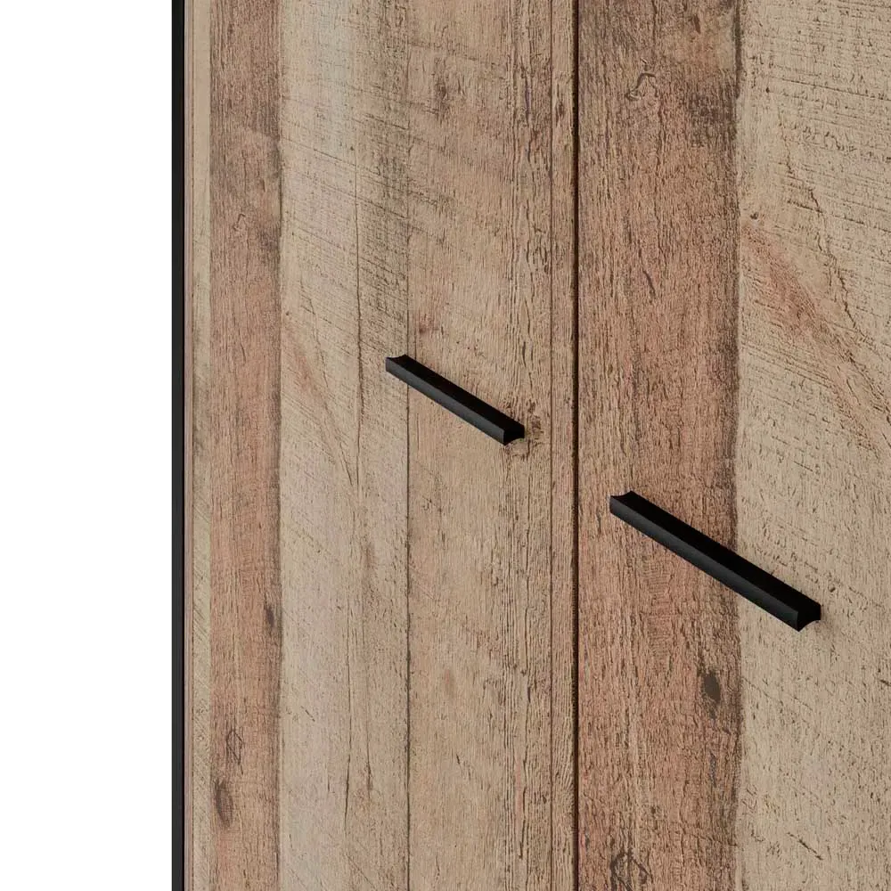 Hoxton 2 Door Wardrobe - Brown, Oak Effect