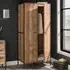 Hoxton 2 Door Wardrobe - Brown, Oak Effect