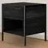 Hoxton Bedside Cabinet with Drawer - Black