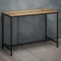 Hoxton Wood Effect Desk with Storage - Brown