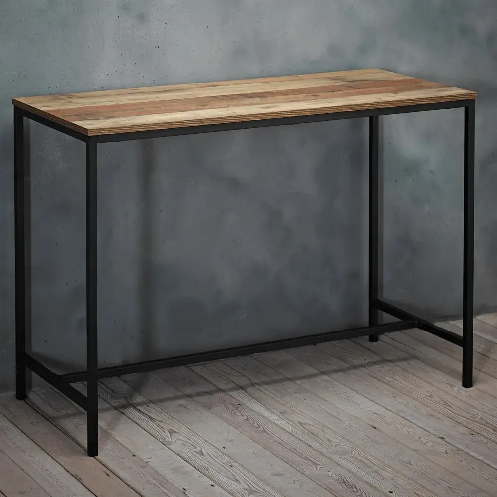 Hoxton Wood Effect Desk with Storage - Brown image