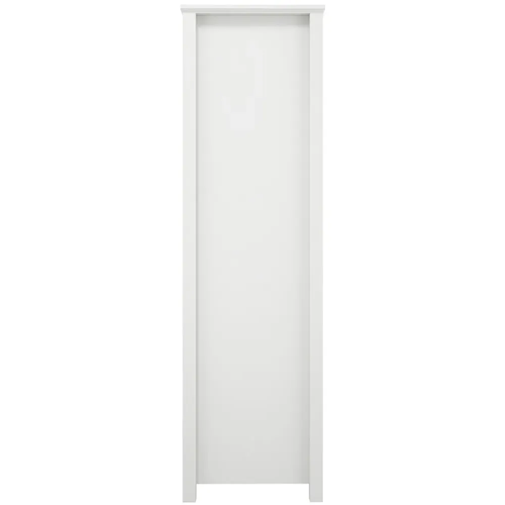Ives 2 Door Single Drawer Wardrobe - White