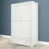 Ives 2 Door Single Drawer Wardrobe - White