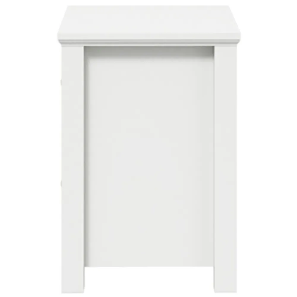 Ives 2 Drawer Bedside Cabinet - White