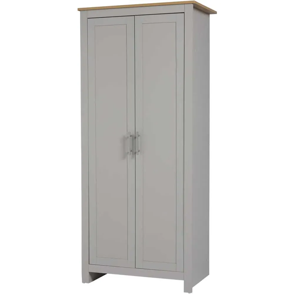 Lancaster 3 Piece Bedroom Furniture Set - Grey, Oak Effect