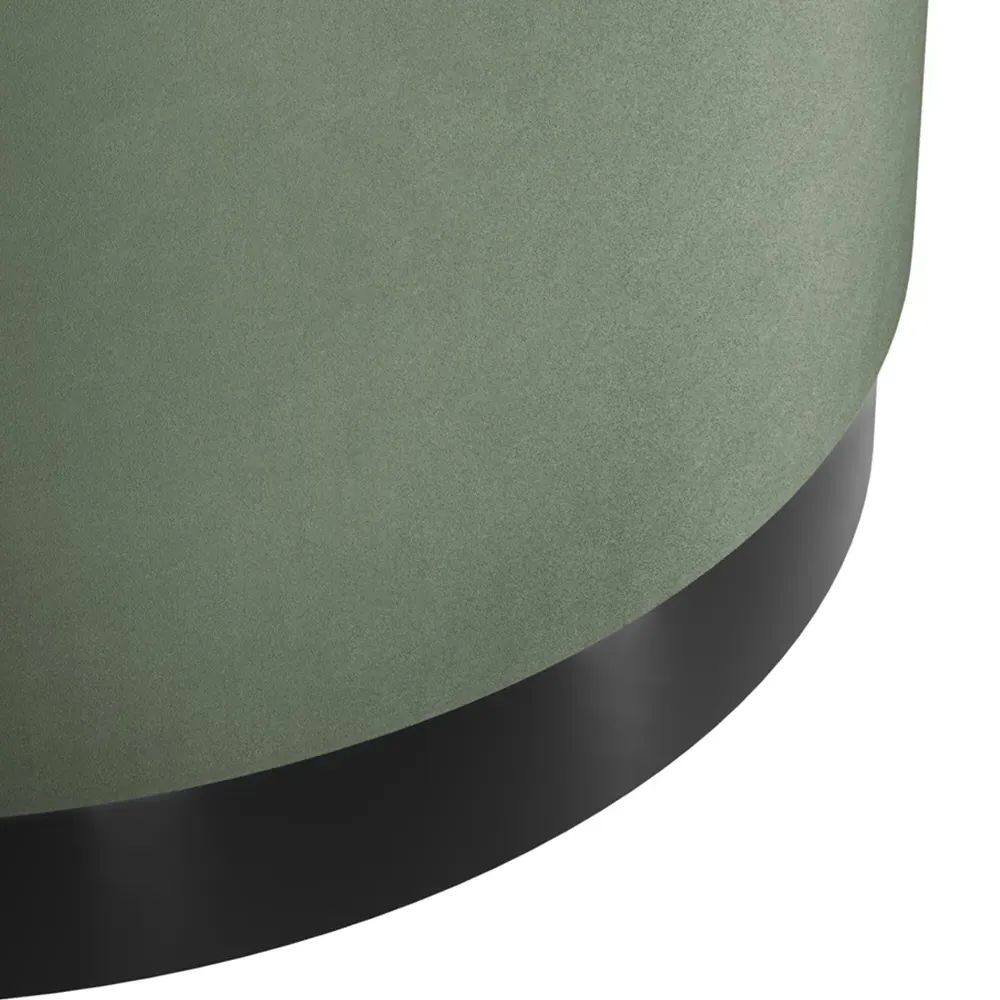 Lara Large Pouffe - Sage, Velvet